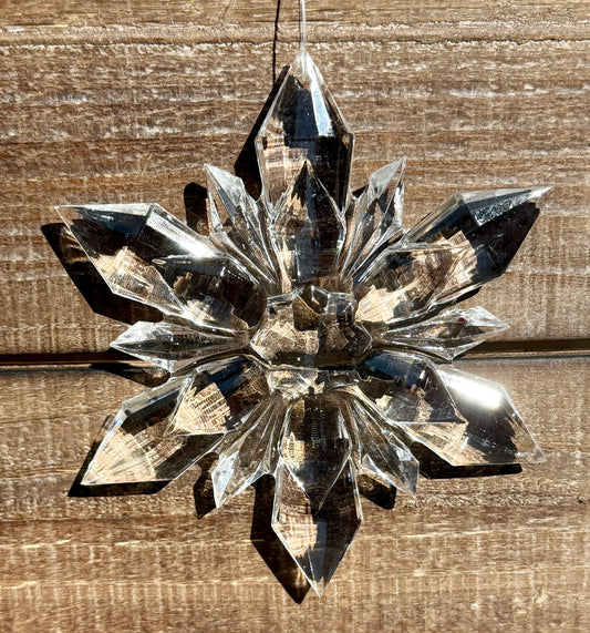 Acrylic Snowflake Ornament - 2 Styles