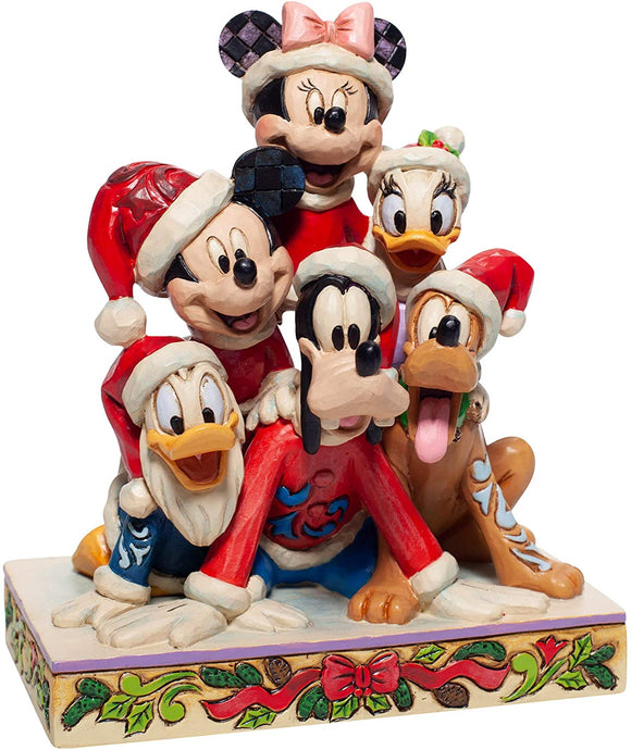 Christmas Mickey & Friends Stacked Disney Traditions Figurine by Jim Shore