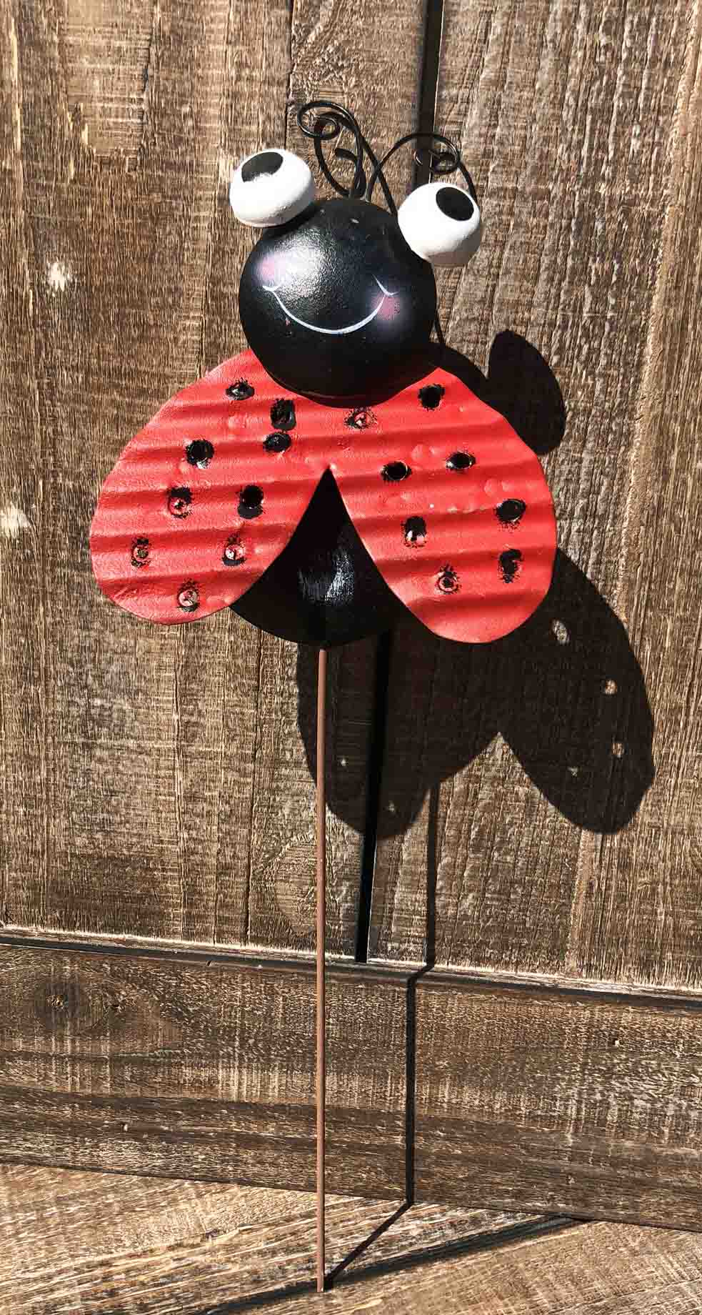 Ladybug Garden Stake - 3 colors
