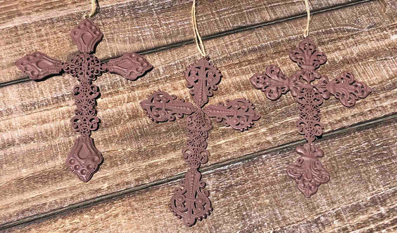 Rustic Cross Ornament