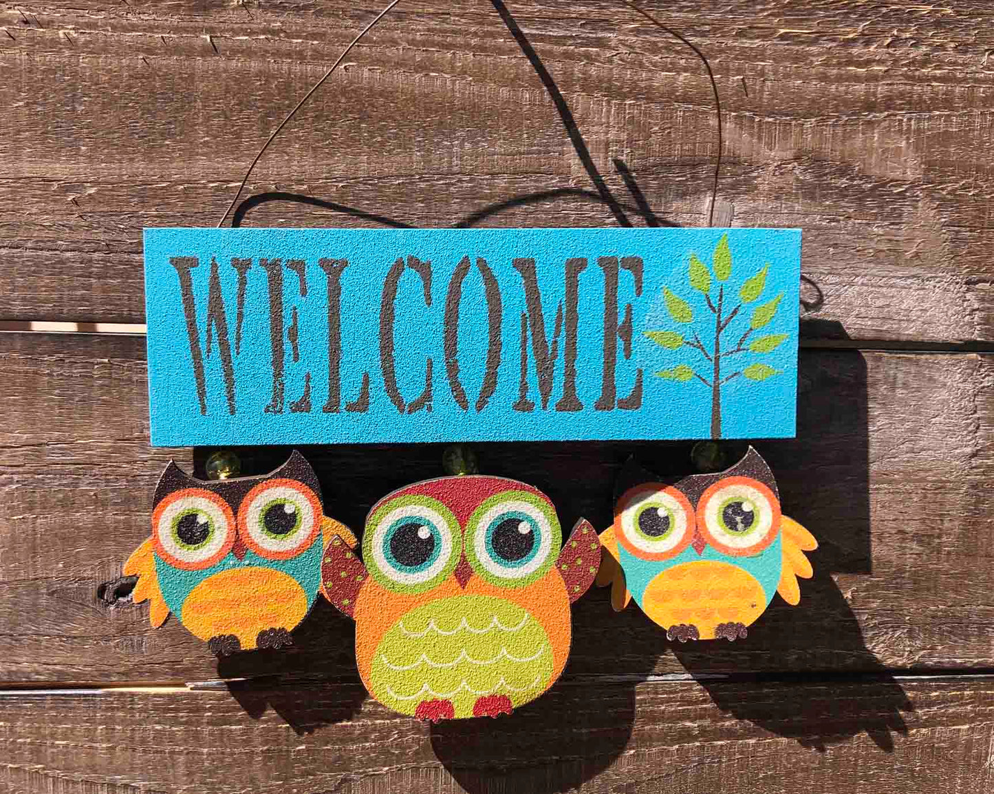 Owl Welcome Sign