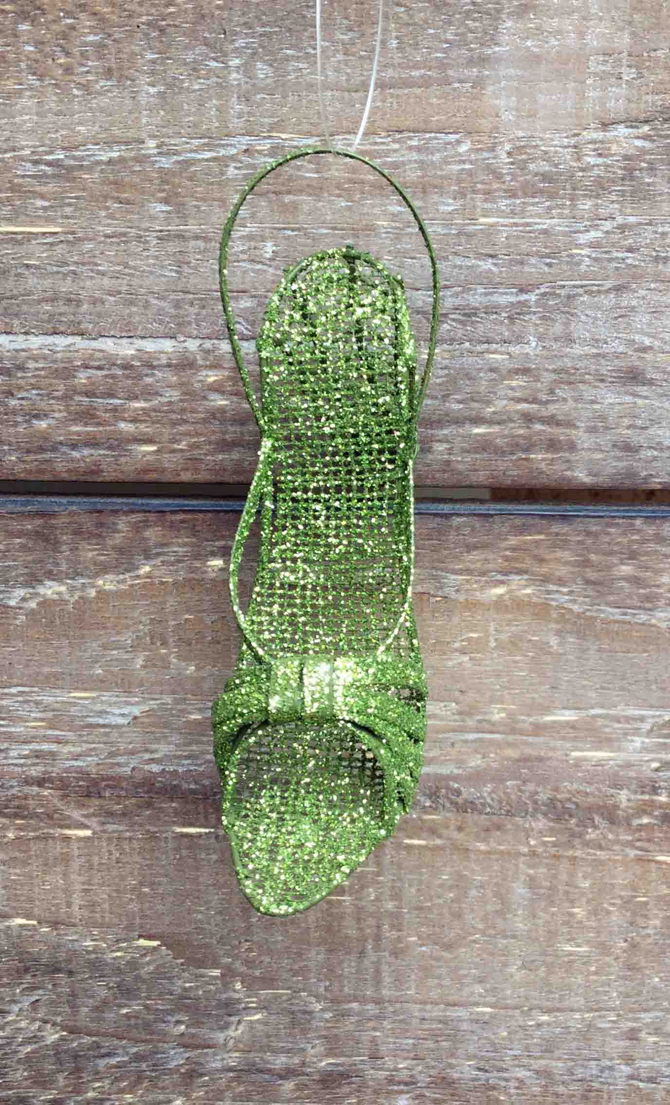 Glitter High Heel Party Shoe Ornament