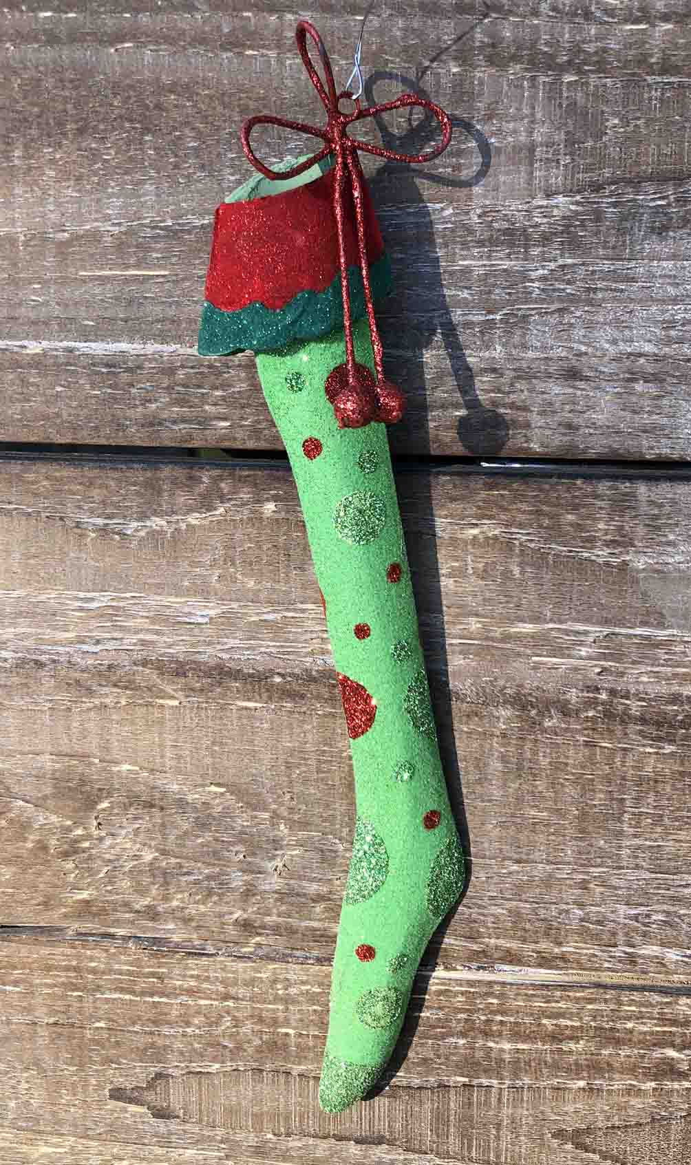 Large Metal Stocking Ornament - 3 Patterns