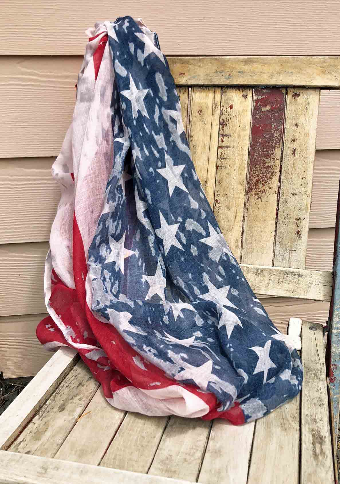 American Flag Infinity Scarf