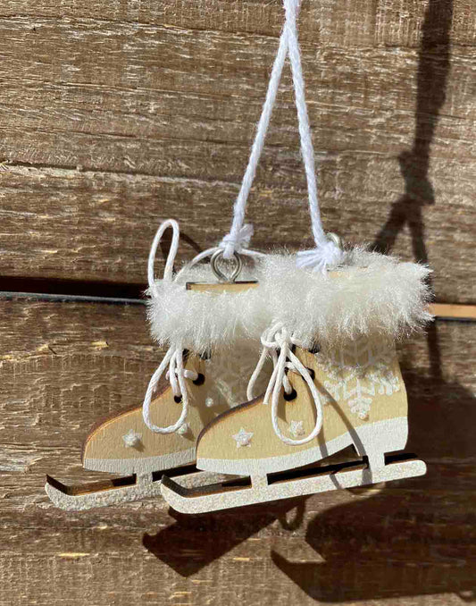 Christmas Ice Skates Mini Ornament - 3 Colors