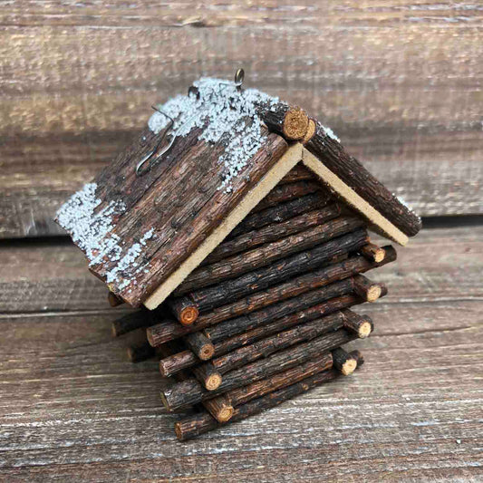 Cabin Birdhouse Ornament