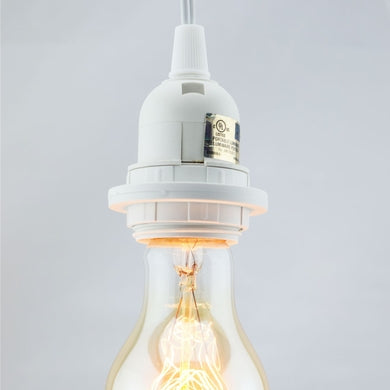 White Single Socket Pendant Light Lamp Cord for Star Lanterns