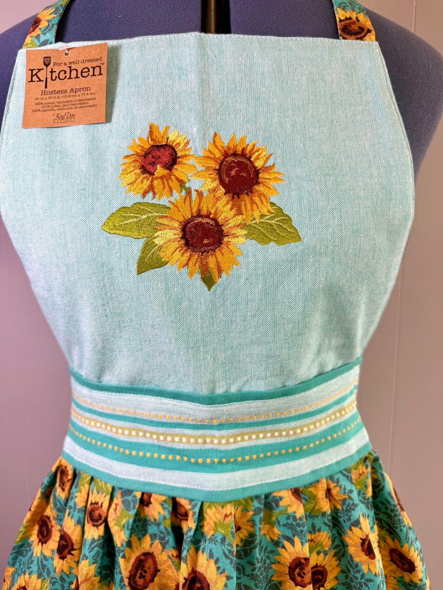 Sunflower Fields Hostess Apron