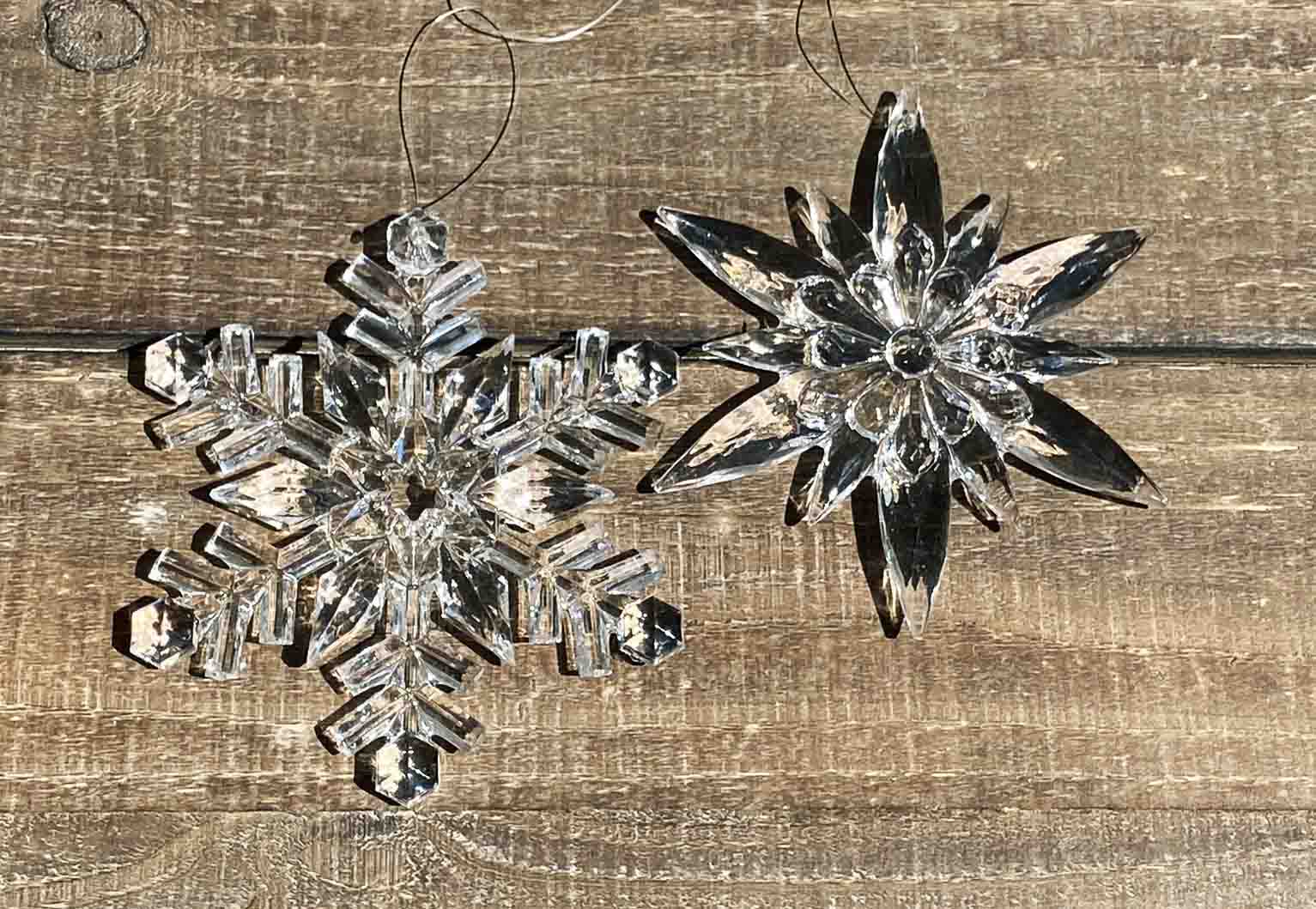 Acrylic Snowflake Ornament - 3 Styles – Gifts from Neverland