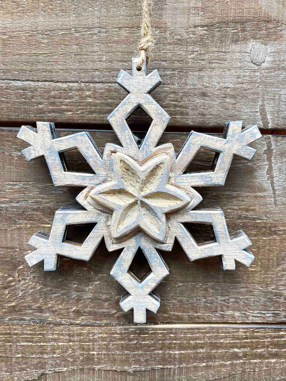 Wooden Snowflake Ornament – Gifts from Neverland